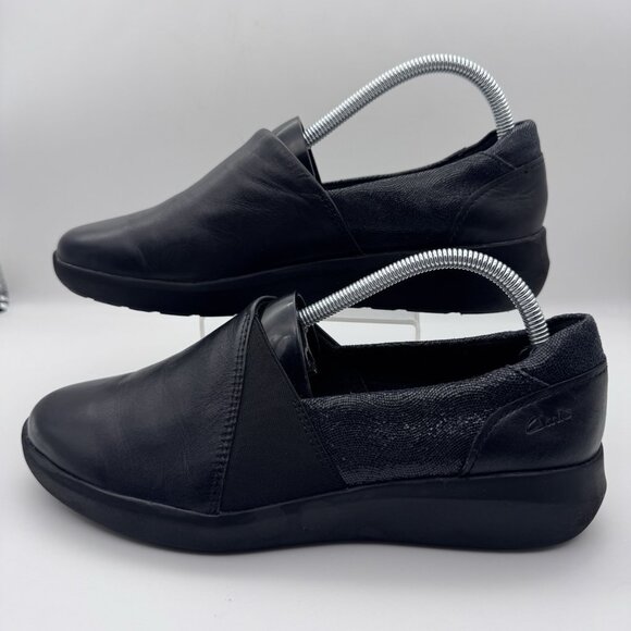 Clarks Shoes - Clarks Black Slip On Comfort Shoes Size 9 Women's Kayleigh Step Loafers